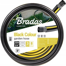 Bradas Black colour 1/2" 30m zahradní hadice WBC1/230, černá - žlutý pruh