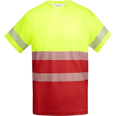 Roly Tauri pánske reflexné tričko HV9317 Red S