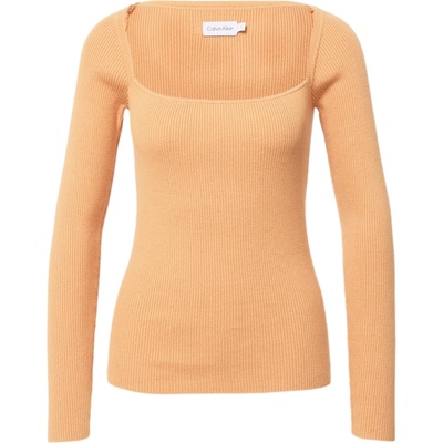 Calvin Klein Тениска оранжево, размер XS