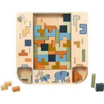 Baby Mix Drevené 3D puzzle Tetris