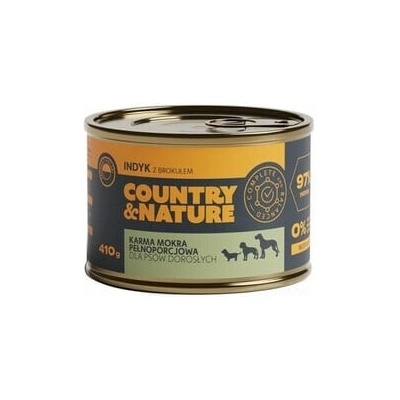 Country&Nature z morčacieho mäsa bez obilnín s brokolicou 410 g