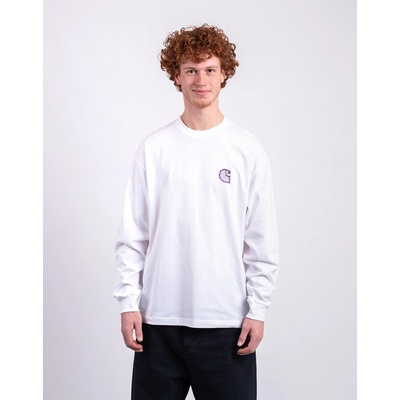 Carhartt WIP L/S Mind Your Head T-Shirt White