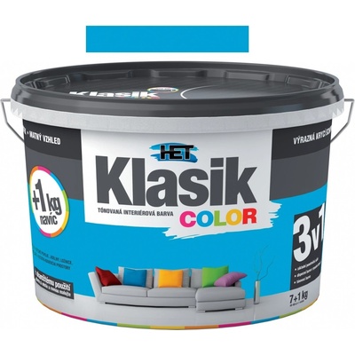 Het Klasik Color - KC 487 modrý tyrkysový 7+1 kg