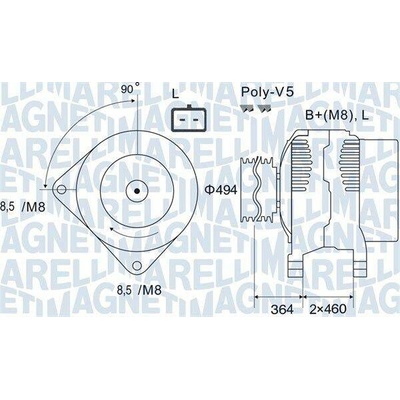 Generátor MAGNETI MARELLI 063731645010