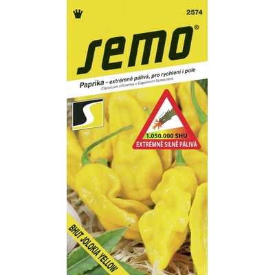 PAPRIKA extrémne silno štipľavá Bhut Jolokia Yellow