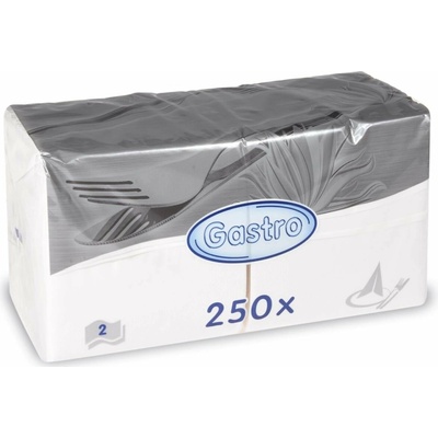 Wimex servítky 2V biele 24x24cm 250ks