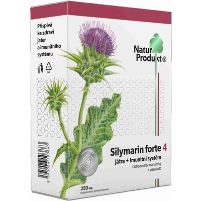 K2 Pharm Naturprodukt Silymarin forte 4 játra+imunitní systém 40 tablet