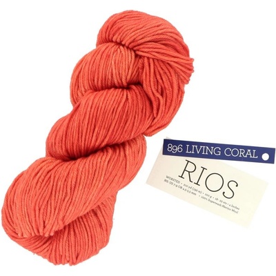 Malabrigo Rios Living Coral 896 korálová červená