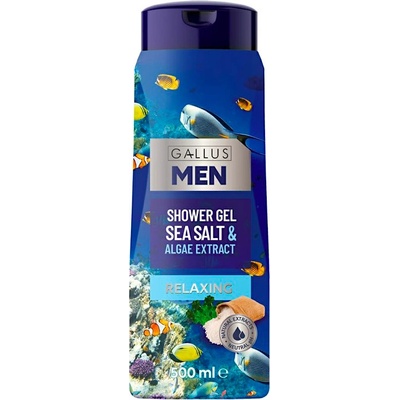 Gallus MEN Sprchový gél Relaxing Sea Salt & Algae Extract 500 ml