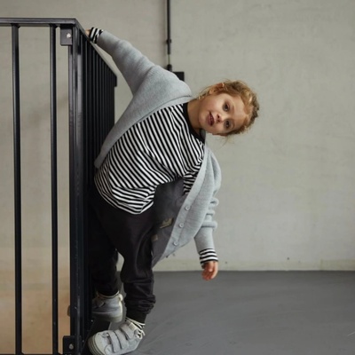 GRAY LABEL Triko GOTS Blue Grey Off White