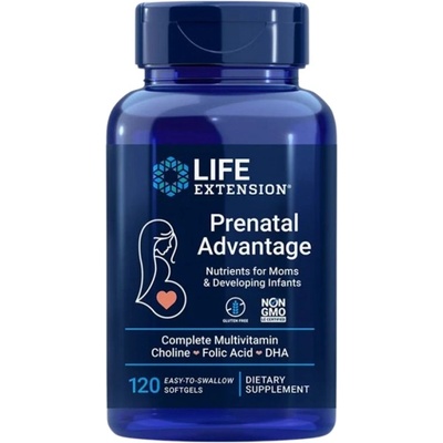 Life Extension Prenatal Advantage | Nutrients for Moms & Infants [120 Гел капсули]