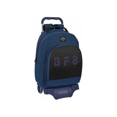 Black Fit8 Училищна чанта с колелца BlackFit8 Urban Черен Морско син (32 x 42 x 15 cm)
