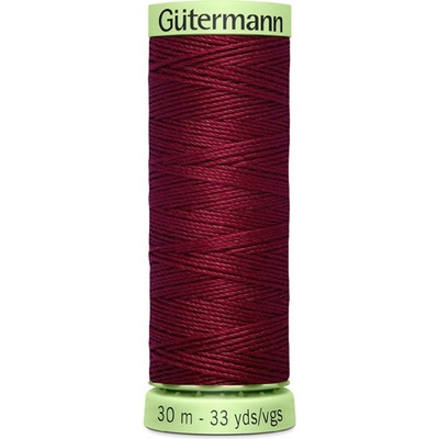 Gutermann Gombíková (režná) niť Gütermann 30 m - 368 - tmavo červená