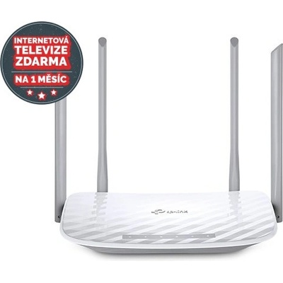 WiFi router TP-Link Archer C50 AC1200, AP/router, 4x LAN, 1x WAN / 300Mbps 2,4/ 867Mbps 5GHz