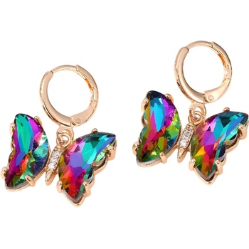 HARAHU Обеци co-36581 - Златна / Многоцветен kp36581 (co-36581)