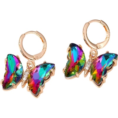 HARAHU Обеци co-36581 - Златна / Многоцветен kp36581 (co-36581)