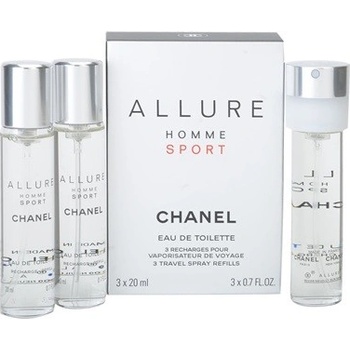 Chanel Allure Homme Sport toaletná voda pánska 3 x 20 ml náplň
