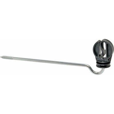 Izolátor na elektrický ohradník s podperou 20 cm, so skrutkou, pre pásky do 20 mm - 10 ks