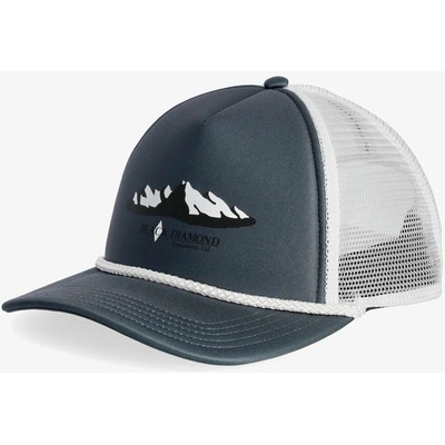 Black Diamond Flat Bill Trucker Hat charcoal/white