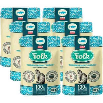 FOLK Kasubská pochoutka candát, sáček 6 x 85 g