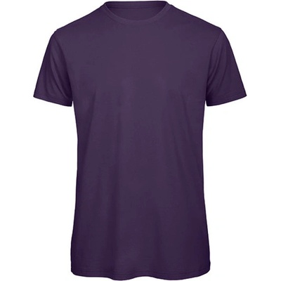 B&C Pánské tričko Organic Tmavě fialová