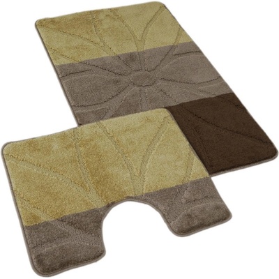 Kvalitex Helga hnědá SADA 60 x 100 cm + 60 x 50 cm – Zbozi.Blesk.cz