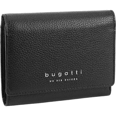 Bugatti Дамски кожен портфейл Bugatti Linda Continental 6CC, eстествена кожа, черен (49 3679 01)