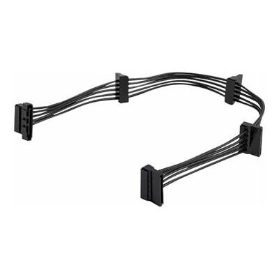 StarTech SATA 15-pin - SATA 15-pin x4, 0,4 m, černá PYO4SATA