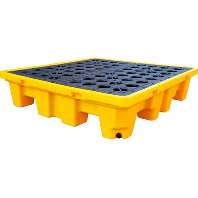 Plastová záchytná vana pod 4 sudy žlutá, 200 l