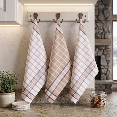 Forbyt BISTRO BEIGE MIX LIGHT 50 x 70 cm 3 ks
