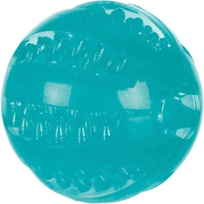 Trixie Vrhacia lopta z tvrdej gumy na šnúre MIX farieb 5 cm 1 m