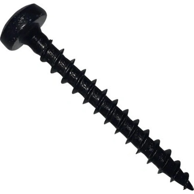 Vrut univerzální půlkulatá hlava pozidriv zinek černý 5,0x50, 15 ks