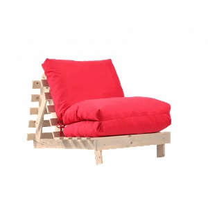 PUFRELAX Фотьойл, Fubsy Wood, Bombay Montana Red - разтегателен шезлонг, дърво, текстил (PUF-FM-FBS-PT-MR) - topmarket