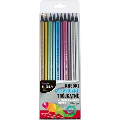 Globo - Цветни моливи 10 цв. Металикови