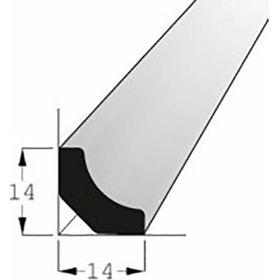 Lišta rohová vnitřní RVI borovice 14x14mm, délka 200cm