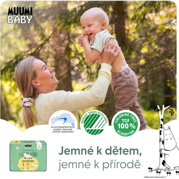 Muumi Baby 1 Newborn 2-5 kg eko 25 ks