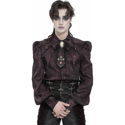 Devil Fashion košile Gothic červená