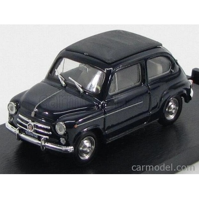 Brumm Fiat 600d Trasformabile Chiusa 1960 Modré Scuro 456 1:43