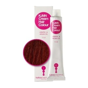 Kallos KJMN s keratinem a arganovým olejem 6.65 Carmine Red Cream Hair Colour 1:1.5 100 ml