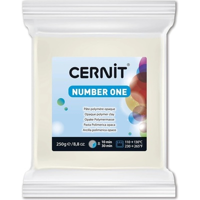 Cernit Polymer Clay N°1 Полимерна глина White Opaque 250 g (CE0900250027C)