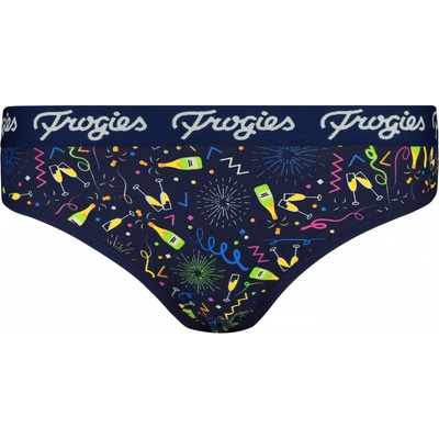 Frogies Dámske kalhotky New year Christmas - Frogies modrá | krémová – Zboží Dáma