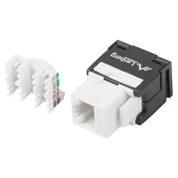 Image 1 of Lanberg Конектор, Lanberg keystone module toolless RJ45 180° UTP CAT. 6a (KSUA-2000)