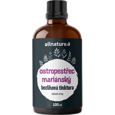 Allnature Ostropestřec bezlihová tinktura 100 ml