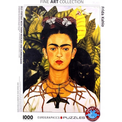KS Games Frida Kahlo Autoportrét s trnovým náhrdelníkem a kolibříkem 1000 dílků
