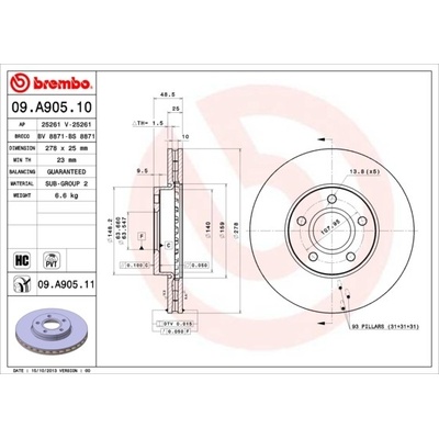 BREMBO 09.A905.11