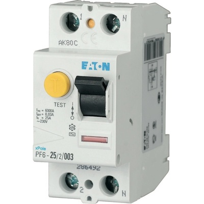 Eaton PF6 25A/2P/30mA typ A