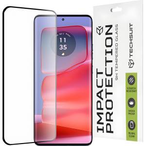 Techsuit защитно пълно покриващо стъкло 111D за Motorola Edge 50 Pro - Черен KP33095
