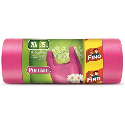 FINO Ароматизирани торби за отпадъци Fino - Premium, 70 L, 15 броя, розови (8571050031)