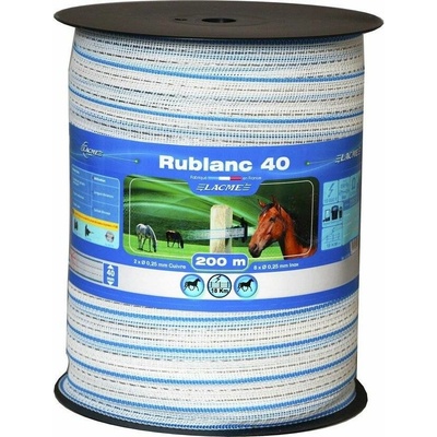 Lacme Ohradníková páska RUBLANC 40 mm 200 m bílo-modrá