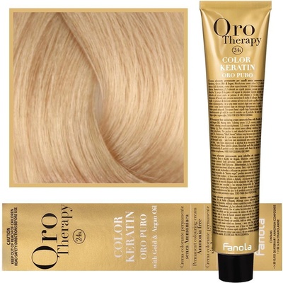 Fanola Oro Therapy Color Keratin Oro Puro barva na vlasy bez amoniaku 9.0 100 ml